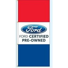 Single Faced Free Flying Drape Flags- (Ford® Certified Pre-Owned)