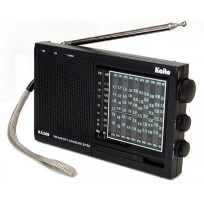 Kaito KA268 12 Band World Receiver with AM/FM Radio