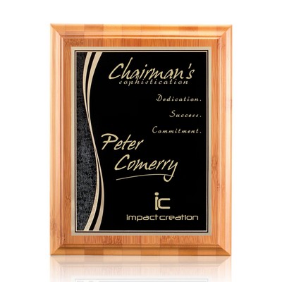 Bamboo/Finch Plaque - Bamboo/Black 8"x10"