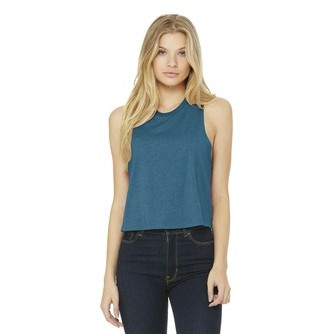 Bella+Canvas® Women's Racerback Cropped Tank