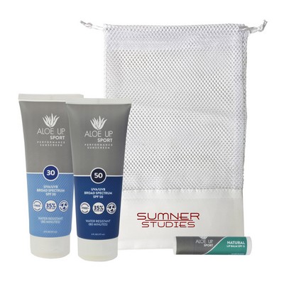 Aloe Up Large Mesh Bag with Sport Sunscreen