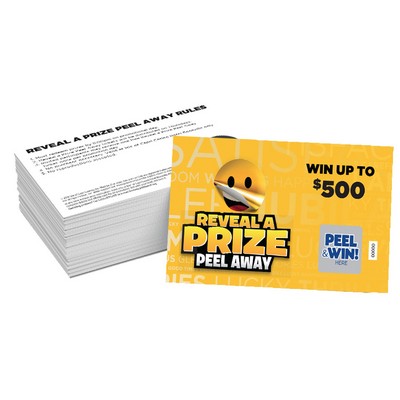 3" x 5" Peel-to-Win Card