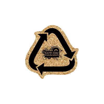 5" Standard Cork Recycle Arrows Cork Coaster