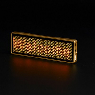 LED Name Tag Yellow