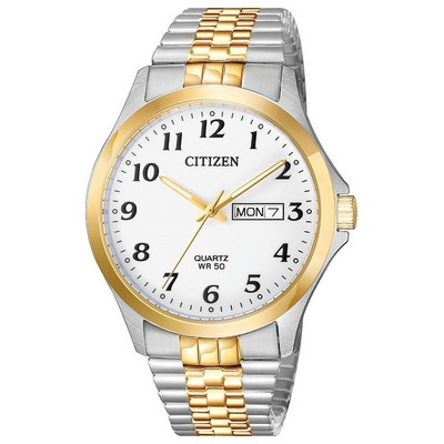 Citizen® Men's Quartz Expansion Band Watch w/Stainless Steel Two-Tone Strap