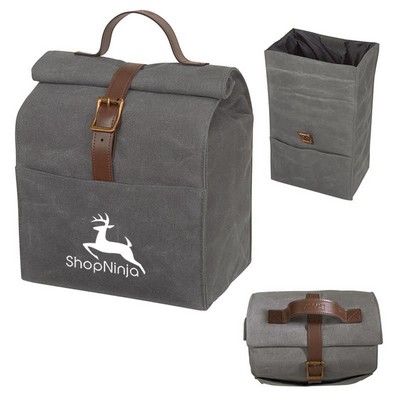 Durable Leatherette Lunch Cooler Kit