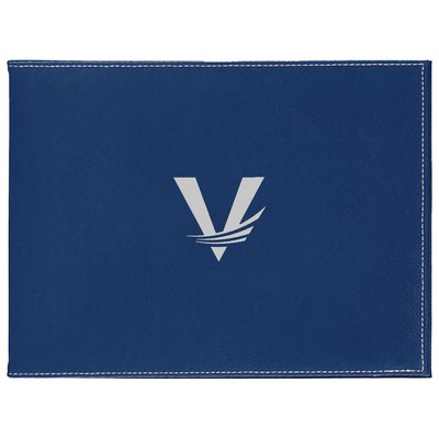 Blue/Silver Leatherette Certificate Holder