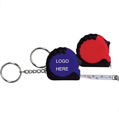 3" Mini Tape Measure Key Chain