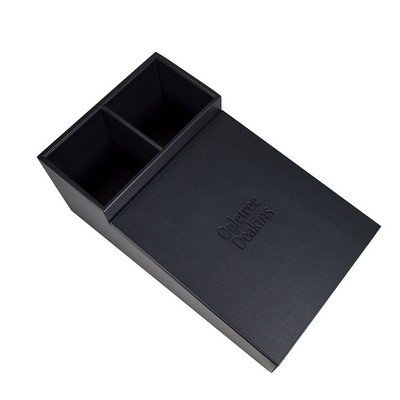 Leatherette Black Coffee Condiment Organizer