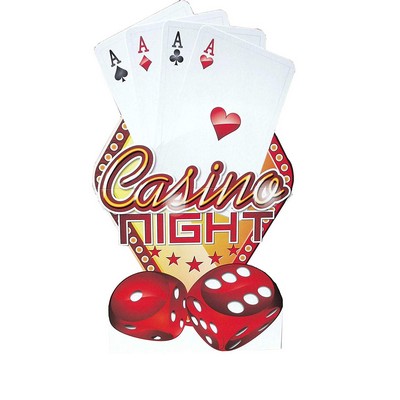 Casino Night Cards Cardboard Cutout Stand Up| Standee Picture Poster Photo Print