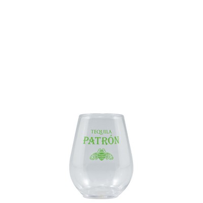 4 oz Clear Plastic Stemless Glass - Tradition