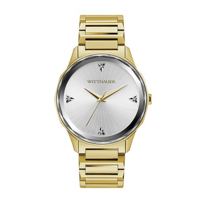 Wittnauer Men's Gold-tone Watch with Diamonds