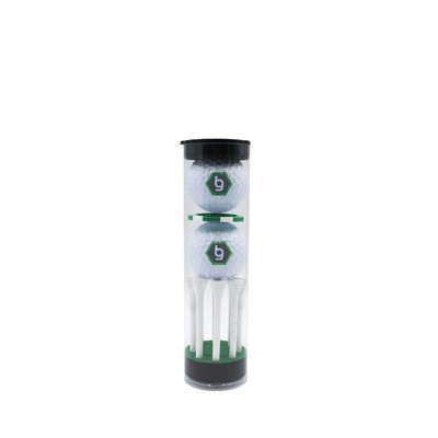 Callaway 2 Ball Domed Poker Chip Tube with Tees