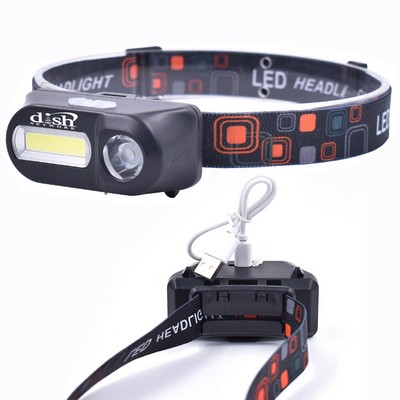 2000mAh Rechargeable Head LED Lamp w/Elastic Strap