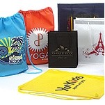 Custom Printed Non-Woven Shopping Bag w/Shoulder Handles (16"x6"x13")