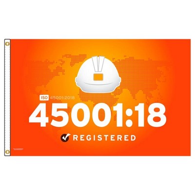 ISO 45001:18 Flag (4'x6')