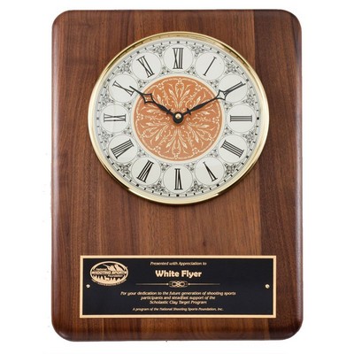 Genuine Walnut Clock Plaque (11" x 15")