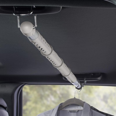 High Road Car Organizers by Talus™ Car Clothes Bar, Gray