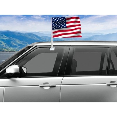 Car Flags Package, Economy Single Sided printing (18" x 12")