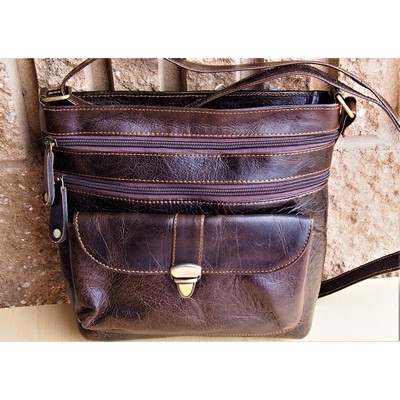 Leather Bag w/Adjustable Strap