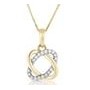 Jilco Inc. Yellow Gold Diamond Infinity Pendant Necklace