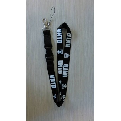 3/4" Silk Screen Polyester Lanyard