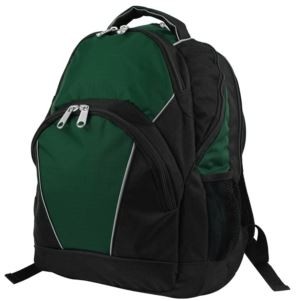 Triple Play Dark Green Deluxe Backpack