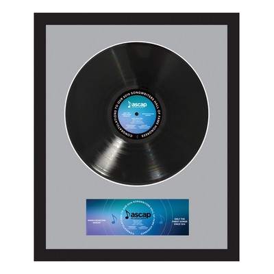 Personalized Black Framed LP Records W/ Custom Printed Insert