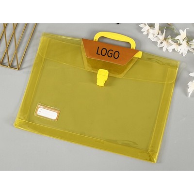 A4 PP File Bag / A4 PP File Pouch / Clear PP Document File Bag