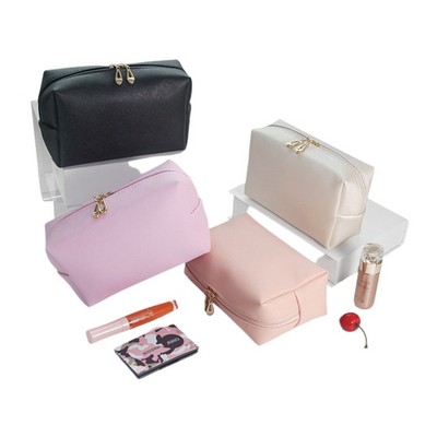 Pu Leather Cosmetic Pouch Makeup Bag