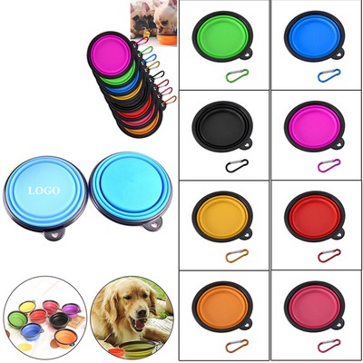 350ML Travel Folding Silicone Pet Bowl