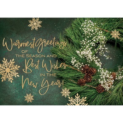 Evergreen Greetings Holiday Cards