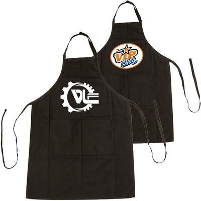 Polyester Aprons w/ Custom Logo & Pockets Full Length Apron