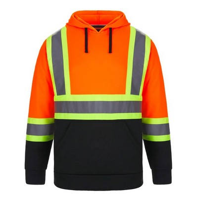 Long Haul Adult Hi-Vis Pullover Hooded Sweatshirt