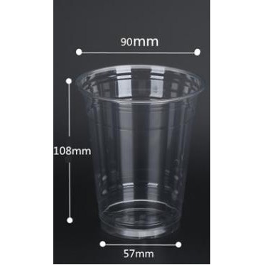 PLA 12 oz Eco-Friendly Clear Cold Cup