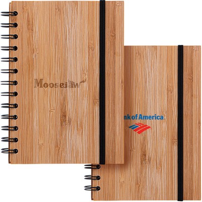 Evergreen Bamboo Notebook with Recycled Paper (Factory Direct - 10-12 Weeks Ocean)