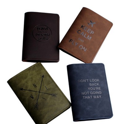 Custom Logo Leather Passport Holder