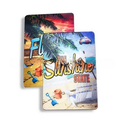 Lenticular 3d Card With Magnetic Backing