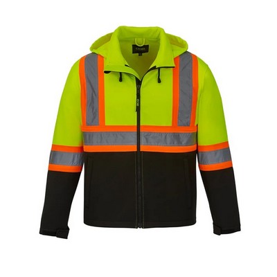 Shield Hi-Vis Softshell Jacked w/Detachable Hood