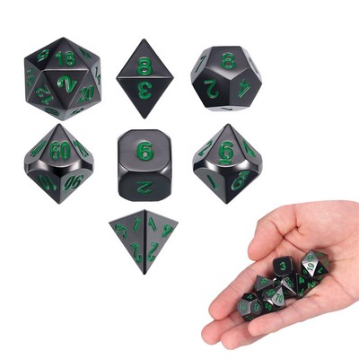 Metal Polyhedral Dice Set