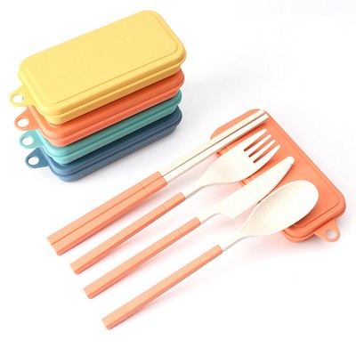 Detachable Wheat Straw Cutlery Set