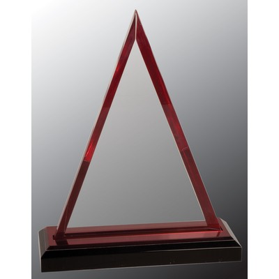 7 3/4" Red Triangle Impress Acrylic