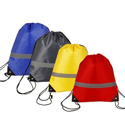 Reflective Safety Drawstring Bag