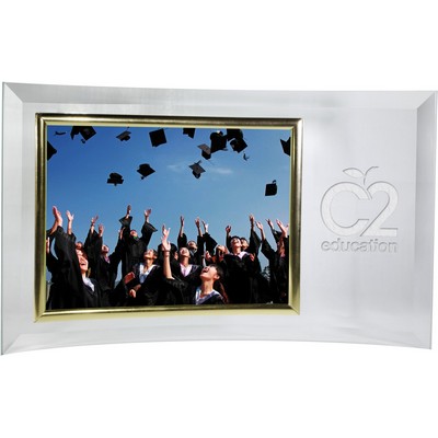 Curved Horizontal Photo Frame (7"x5" Photo)