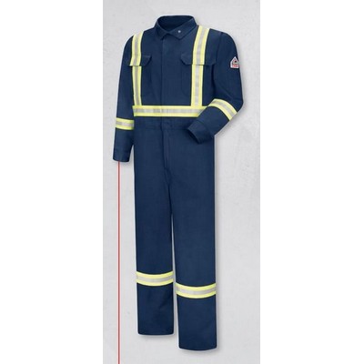 Premium Coverall w/Reflective Trim-360 Visibility