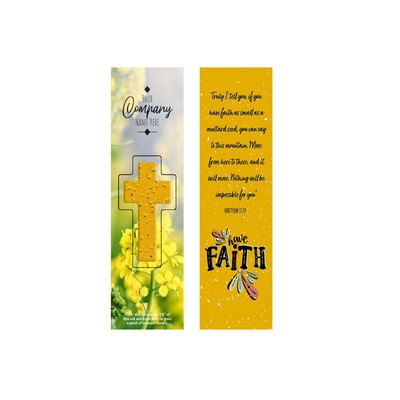 Mustard Seed Cross Bookmark