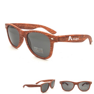 Imitation Wood Sunglasses