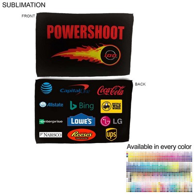 Microfiber Moisture Wicking, Cooling, Sports Suede 2- Sided Towel, 12x18, Sublimated 2 sides