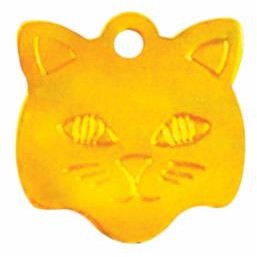 Gold Kitty Pet ID Tag