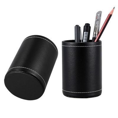 PU Leather Pencil Pen Cup Holder